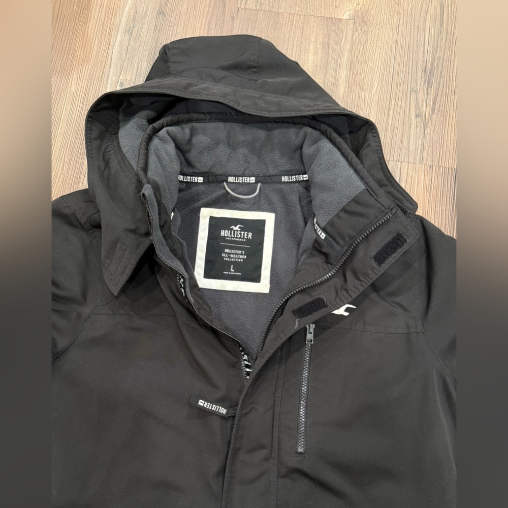 Hollister Black Hooded Jacket